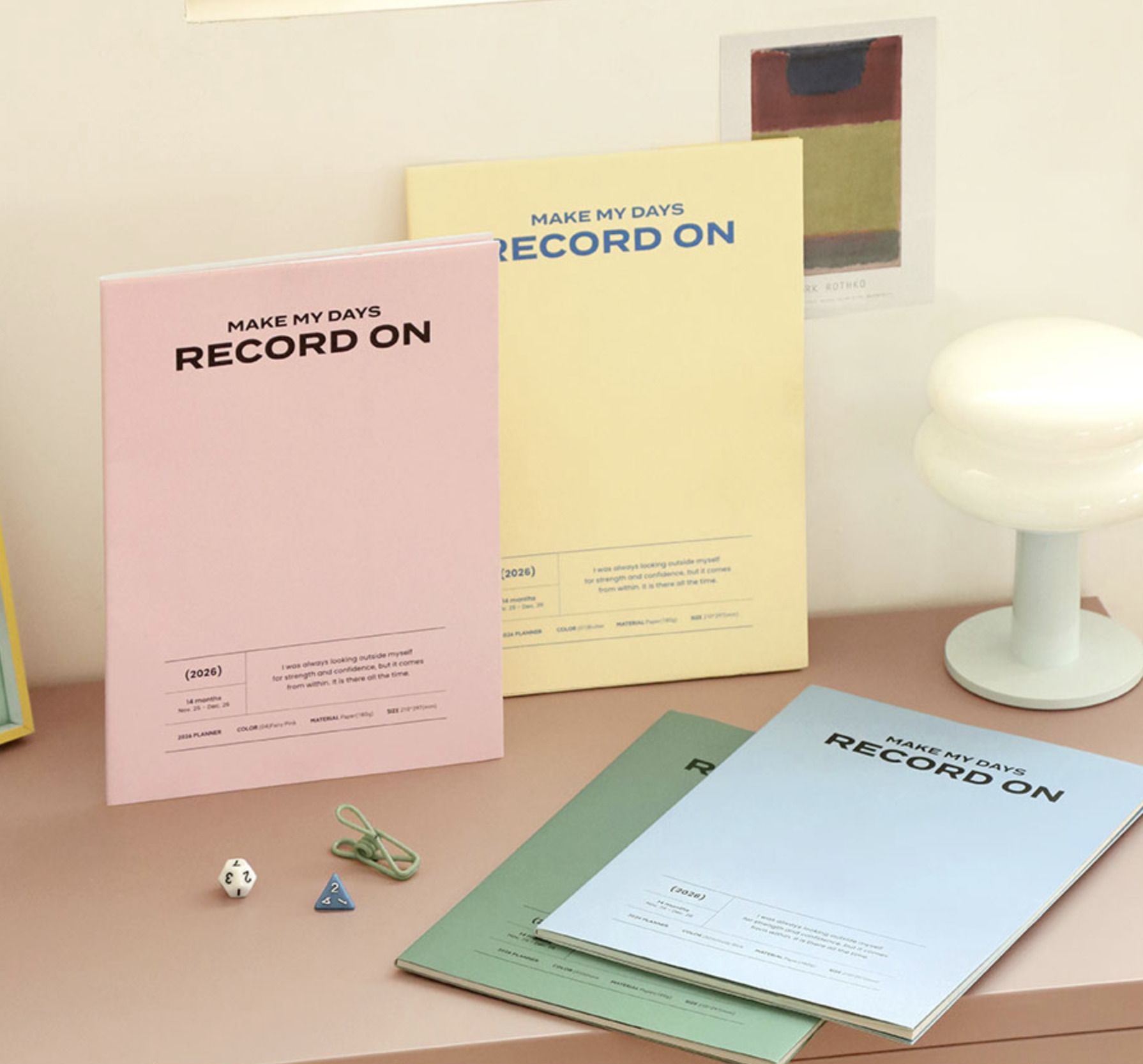 MochiThings: 2026 Record On A4 Monthly Planner