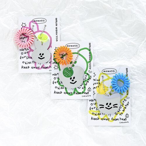 Smiley Acrylic Mirror Charm - Image 12