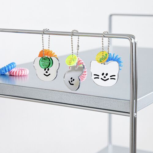 Smiley Acrylic Mirror Charm - Image 13