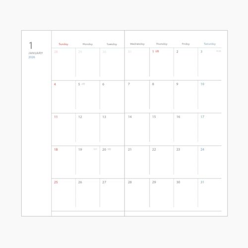 2026 Small Rainbow Scheduler - Image 13