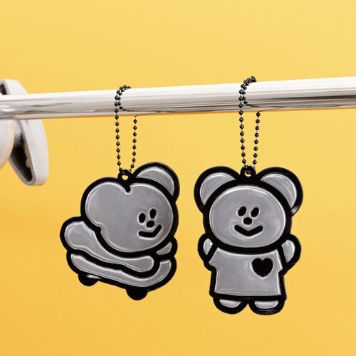 Momo Bear Reflective Keychain - Image 3