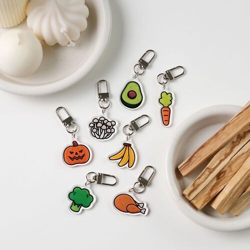 Food Acrylic Key Ring v3 - Image 1