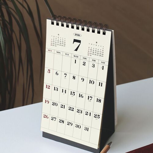 2026 Retro Monthly Standing Calendar