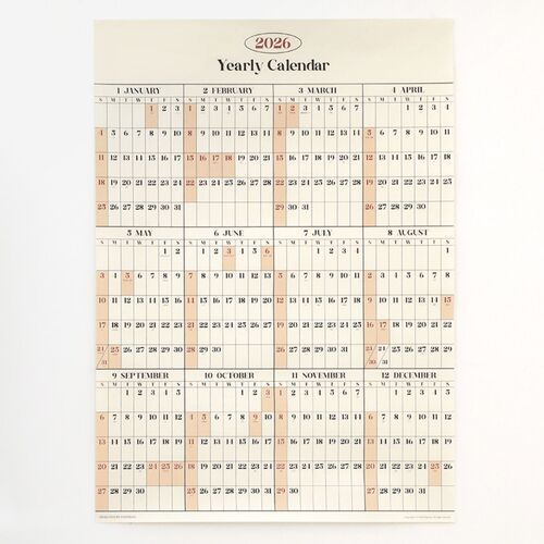 2026 Yearly Calendar Poster - Image 4