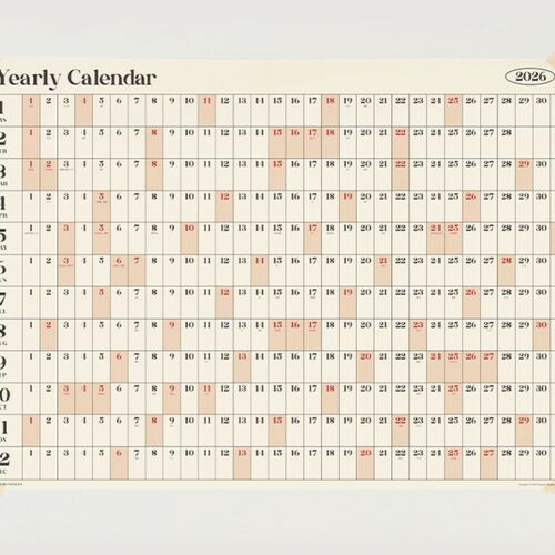 2026 Yearly Calendar Poster - Image 3