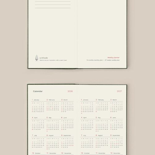 2026 Attitude Pocket Hardcover Weekly Planner - Image 16