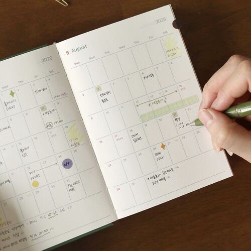 2026 Attitude A6 Hardcover Daily Planner - Image 13