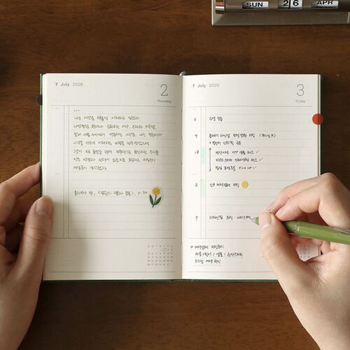 2026 Attitude A6 Hardcover Daily Planner - Image 2