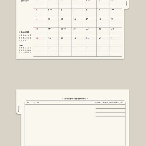 2026 Archive Desk Calendar - Image 7