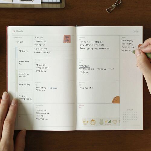 2026 Attitude B6 Hardcover Weekly Planner - Image 10