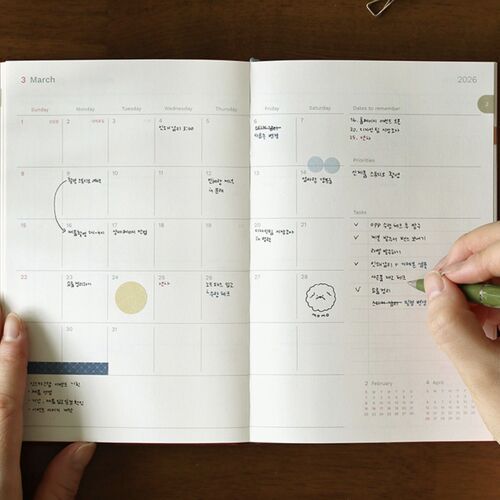 2026 Attitude B6 Hardcover Weekly Planner - Image 12