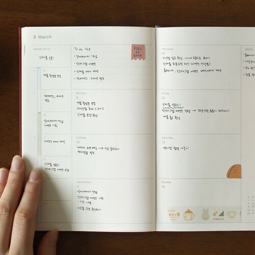 2026 Attitude B6 Hardcover Weekly Planner - Image 9