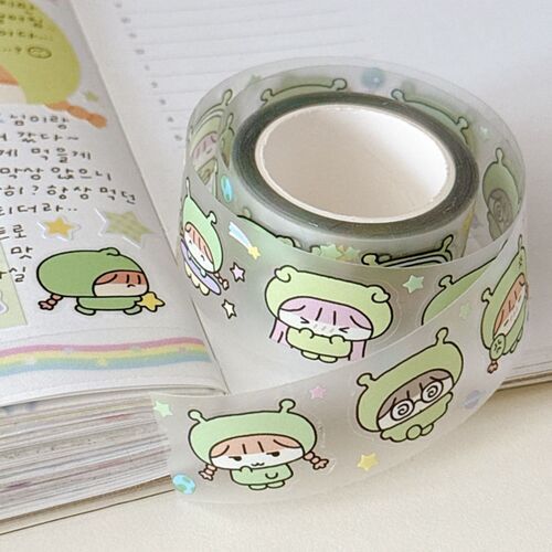 Alien Girl Kiss Cut Masking Tape