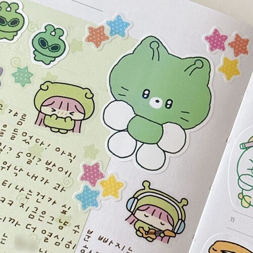 Alien Girl Kiss Cut Masking Tape - Image 3