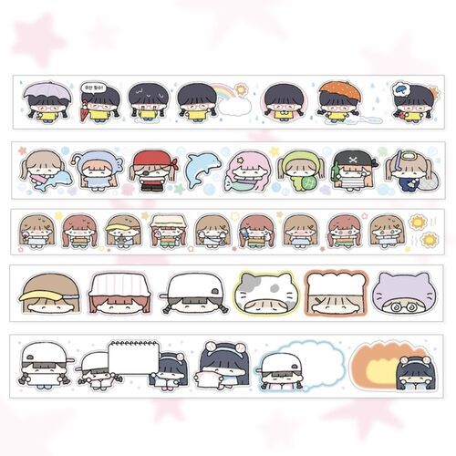 Girl Themed Kiss Cut Masking Tape v2 - Image 2