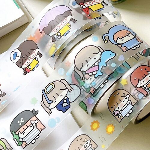 Girl Themed Kiss Cut Masking Tape v2 - Image 5