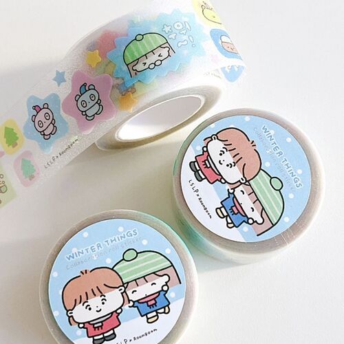 Winter Things Glitter Kiss Cut Masking Tape - Image 2