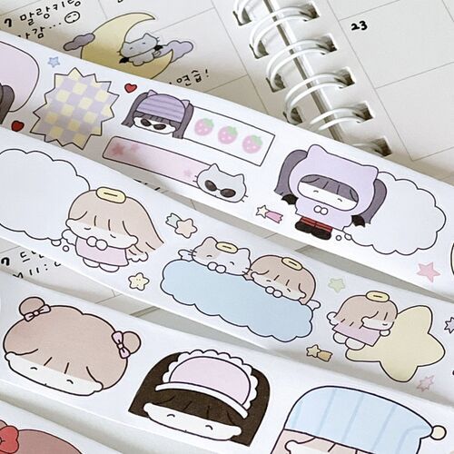 Girl Themed Paper Sticker Roll - Image 3