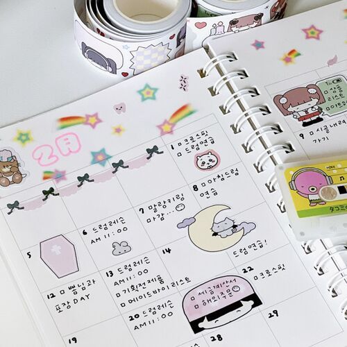 Girl Themed Paper Sticker Roll - Image 6