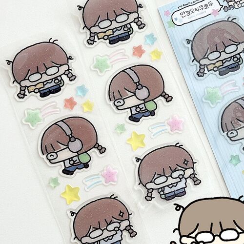 Otaku Girl Epoxy Sticker
