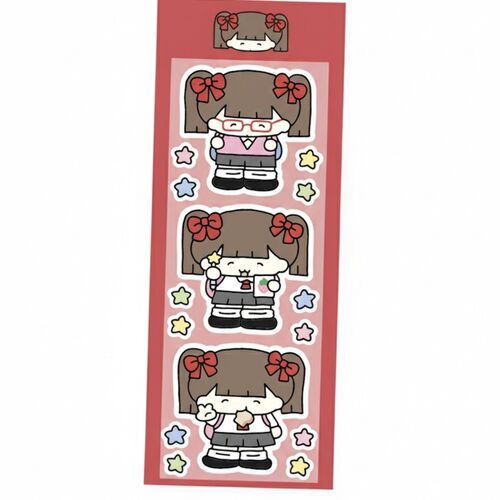 Otaku Girl Epoxy Sticker - Image 2