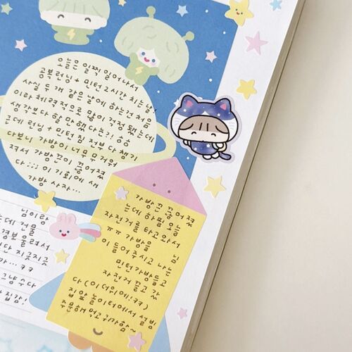 Kawaii Alien Mini Memo Pad - Image 5