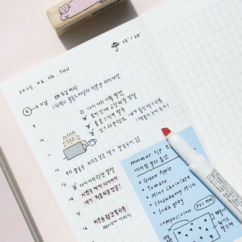 Fountain Friendly Zip Grid Notebook - Image 3