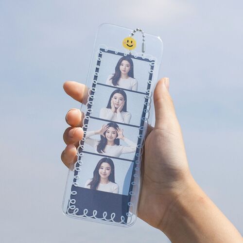 4 Cut Slim Photo Holder Key Chain - Image 2