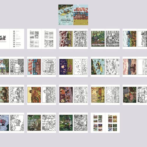 Lana & Tuxedo Cat Coloring Book - Image 8