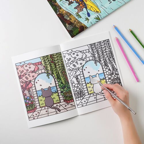 Lana & Tuxedo Cat Coloring Book - Image 2