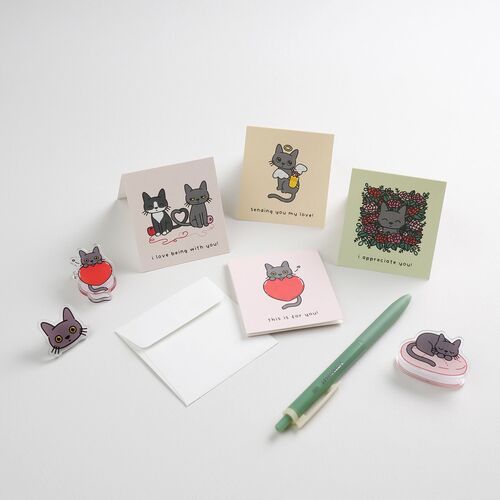 2pcs Lana Cat Mini Card Set - Image 3