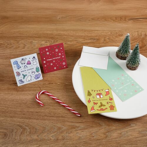 2pcs Winter Holiday Mini Card Set - Image 2
