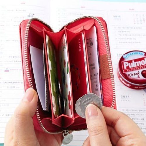 MochiThings Solid Zipper Card Pouch