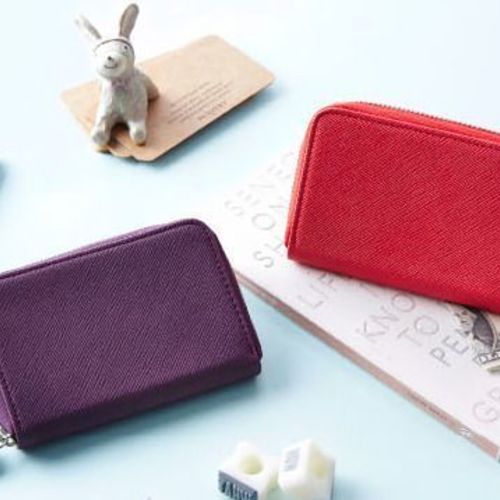 MochiThings Solid Zipper Card Pouch
