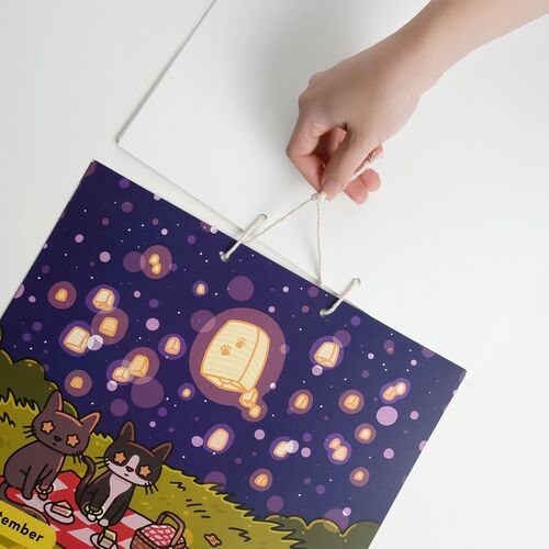 2026 Lana & Tuxedo Cat Wall Calendar - Image 9