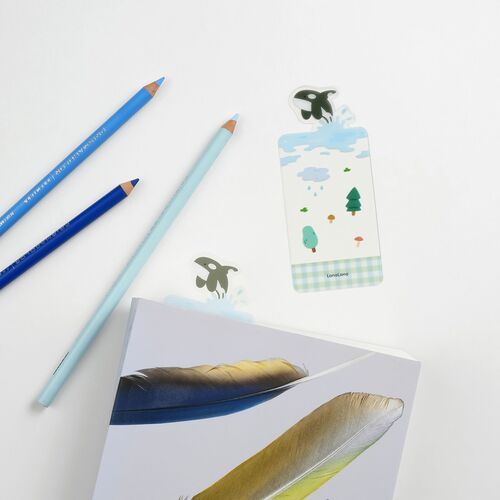 2pcs Themed Transparent Bookmark Set - Image 5