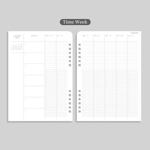 2026 Classy Gentle 6 Ring A5 Planner - Image 11
