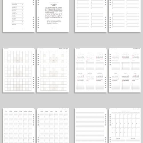 2026 Classy Gentle 6 Ring A5 Planner - Image 18