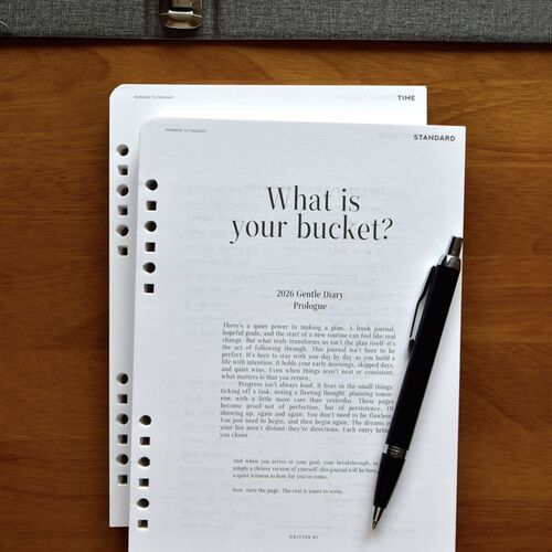 2026 Classy Gentle 6 Ring A5 Planner Refill