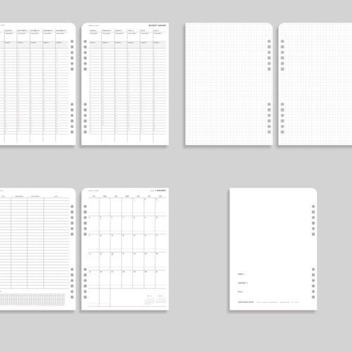 2026 Classy Gentle 6 Ring A5 Planner Refill - Image 9