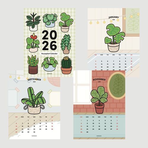 2026 Houseplant Wall Calendar - Image 4