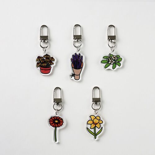 Flower Acrylic Key Ring - Image 7