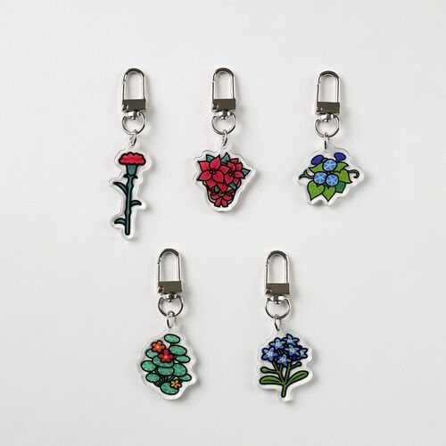 Flower Acrylic Key Ring - Image 6