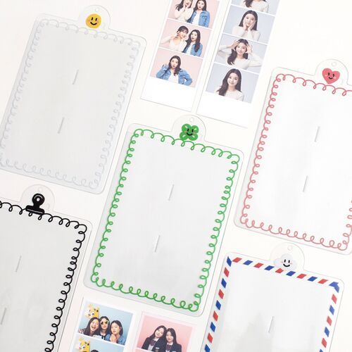 4 Cut Double Photo Holder Key Chain