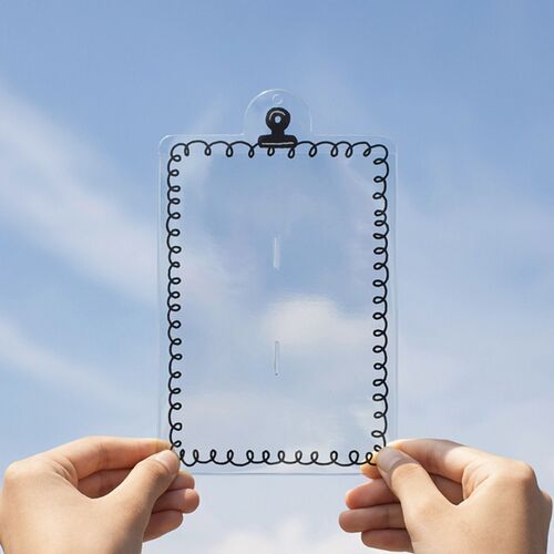 4 Cut Double Photo Holder Key Chain - Image 3