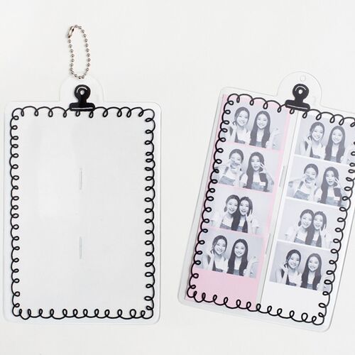 4 Cut Double Photo Holder Key Chain - Image 5