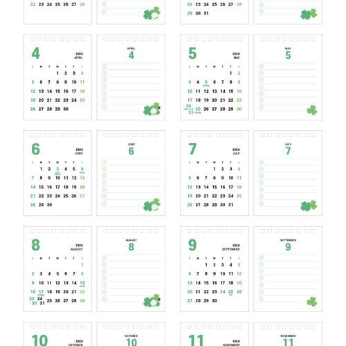 2026 Petit Lucky Year Desk Calendar - Image 4