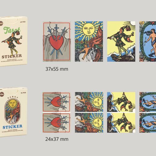 48pcs Tarot Label Sticker Set - Image 5