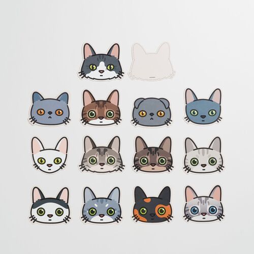 Mini Cat Face Card - Image 13