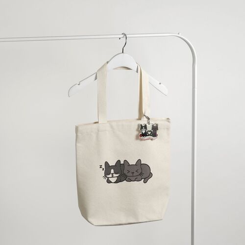 Cat Couple Tote Bag - Image 8